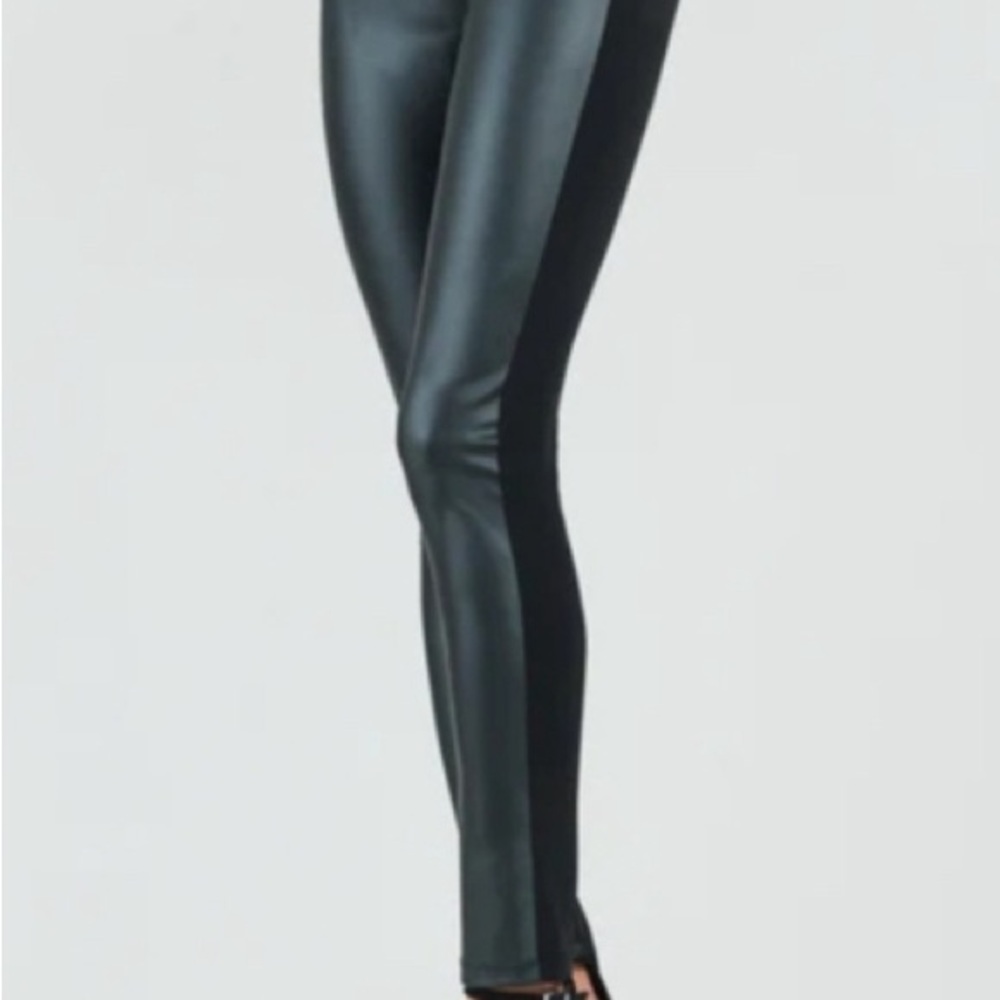Liquid leather leggings by Clara SunWoo
